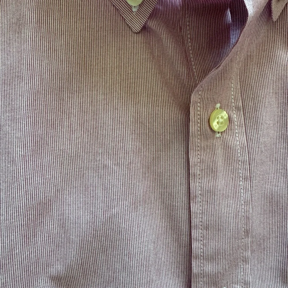 J. Crew Pink Pinstripe Cotton Shirt